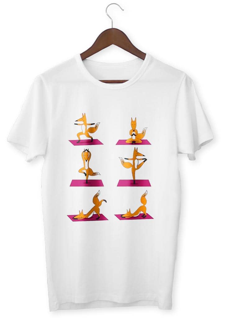 Camiseta Zen <Br> Zorro Postura Yoga