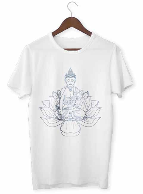 Camiseta Zen Buda Flor De Loto