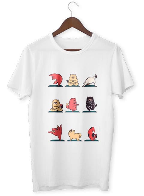 Camiseta Zen <Br> Yoga Postura Gato