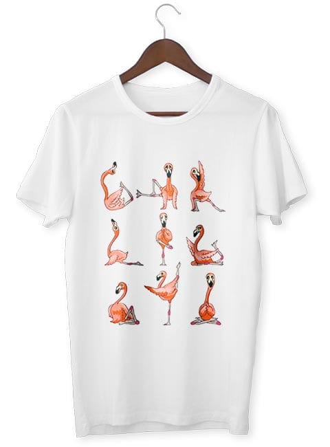 Camiseta Yoga Flamenco En Postura De Yoga