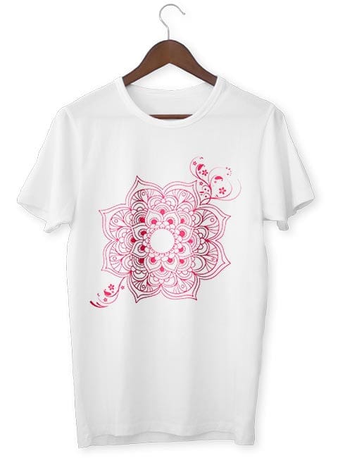 Camiseta Zen <Br> Flor De Loto Rosa