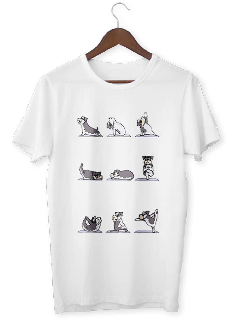Camiseta Zen <Br> Perro Schnauzer Yoga