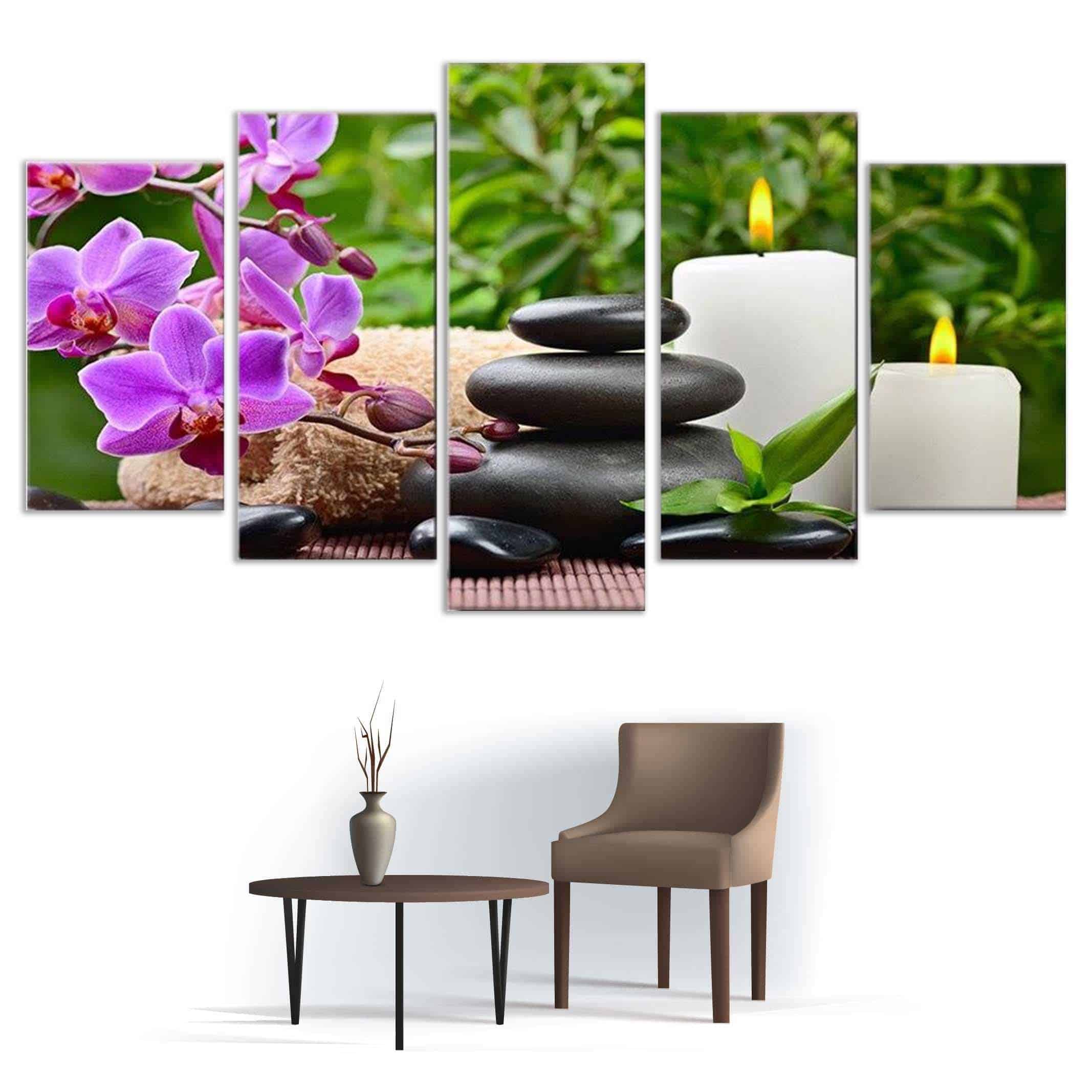 Table Zen <Br>Galet Bougie